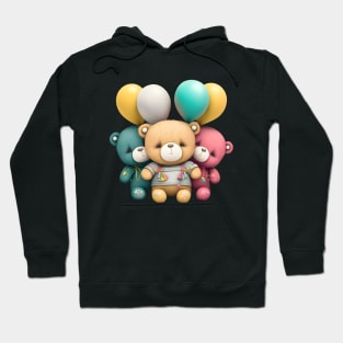 Teddy Bears with Balloons Hoodie